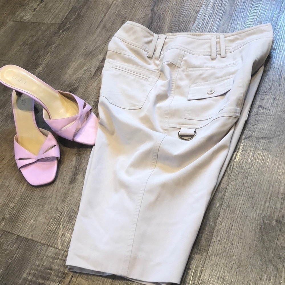 Larry Levine‎ Bermuda Stretch light Tan Shorts